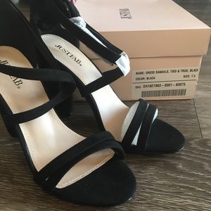 Black Tied and True Heels - JustFab